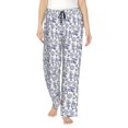 thumbnail image 1 of Naloa World Travel2 Print Women’s Ultra-Soft Comfy Pajama Lounge Pants with Pockets & Drawstring, 1 of 8