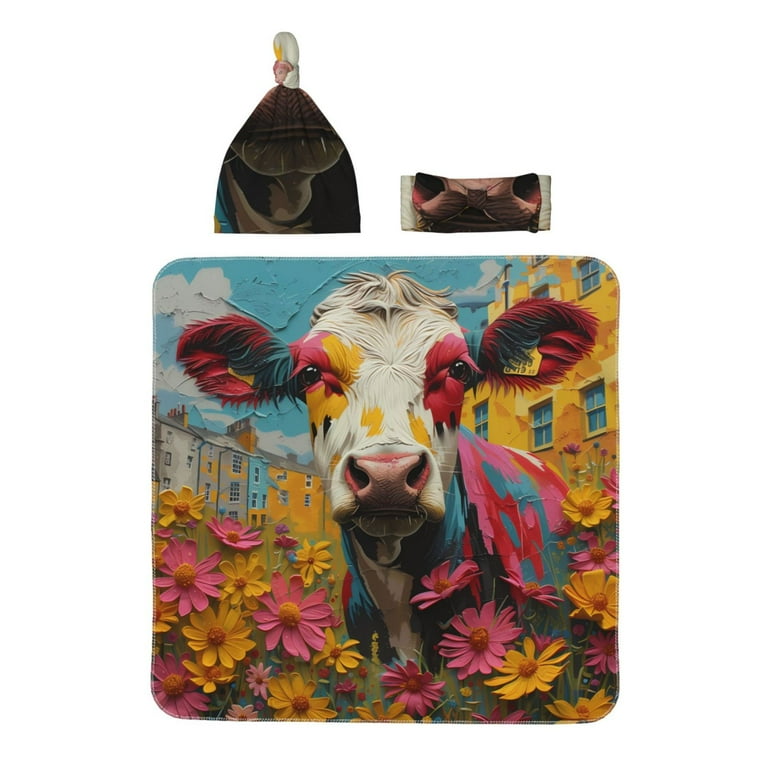 BabyBow Boys Cow Comforter BabyBow Boys Cow Comforter