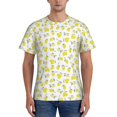 thumbnail image 1 of Naloa Yellow Lemon Leaves Men's T-Shirt Sport T-shirt Men's Basic Tee Casual Men's Shirt, Round Neck, Short Sleeves - XX-Large, 1 of 5