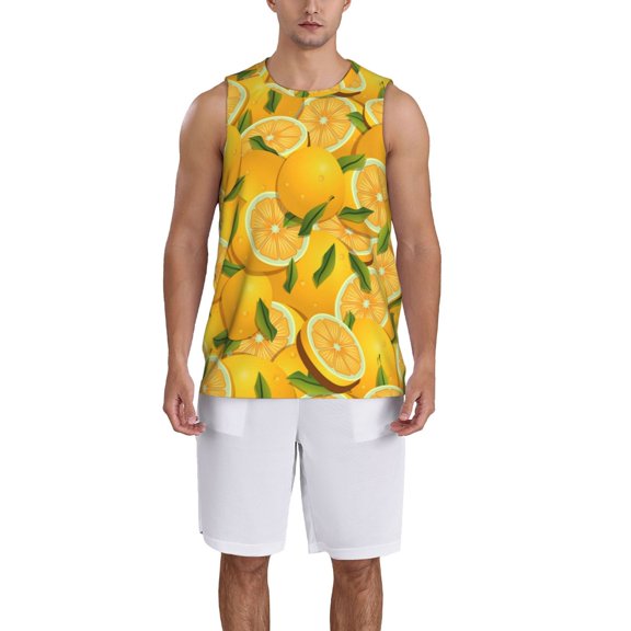 Naloa Yellow Limes Basketball Jersey Reversible Men's Mesh Athletic Sports Shirts Training Practice S-4XLMedium
