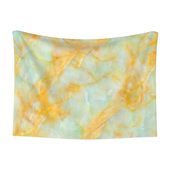 Naloa Yellow With Teal Marble Dog Blanket, 3 Sizes Cat Blanket for Indoor Cats Large Medium Small Dog Gifts-Medium