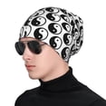 thumbnail image 1 of Naloa Yin Yang Soft Beanie Hat, Knit Beanie Daily Beanie in Fine Knit for Women Men Winter Travel, Outdoor, 1 of 7