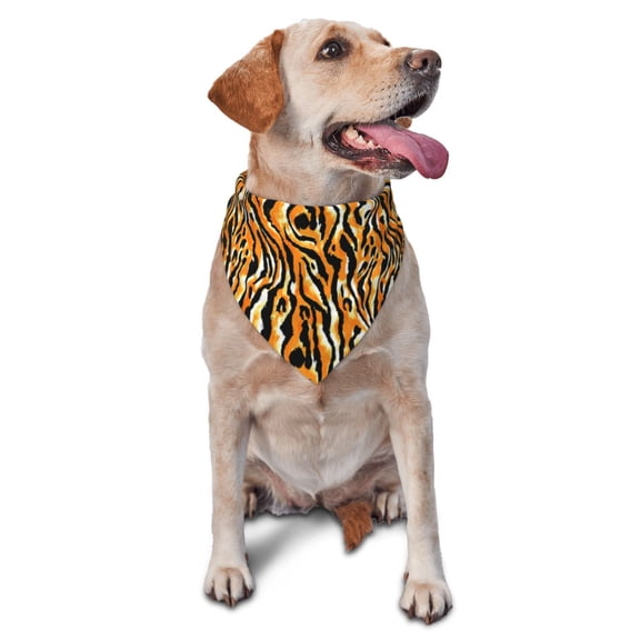 Naloa Zebra Dog Bandanas 1PC Washable Triangle Dog Scarfs Premium Durable Fabric, for Small Medium Large Dogs and Cats