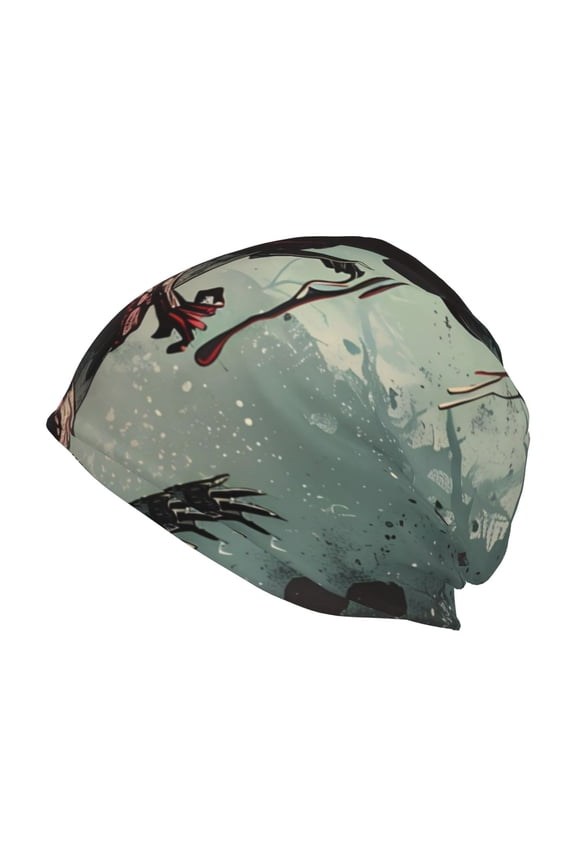 Zombie Flower Apocalypse Beanie for Men Women Knitted Unisex Winter Hat Beanies Cap Knit Cuffed Beanies Hats