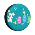 thumbnail image 1 of Naloa bunny holding flower Tire Cover Wheel Protectors Tyre Covers Weatherproof Wheel Covers Universal Fit for Trailer Rv SUV Truck Camper Travel Trailers-16 inch, 1 of 6