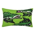 thumbnail image 1 of Naloa cartoon largemouth bass fish Pillowcase, Cool Pillowcase, Lightweight, Breathable, Skin Friendly Pillowcase, Hidden Zipper (No pillow core)-20"x30", 1 of 6