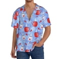 thumbnail image 1 of Naloa coffee love cup winter Men's Loose Fit Cuban Collar Short-Sleeve Shirt, Hawaiian Shirts, Mens Shirts Casual for Everyday Wear Outings-4X-Large, 1 of 5