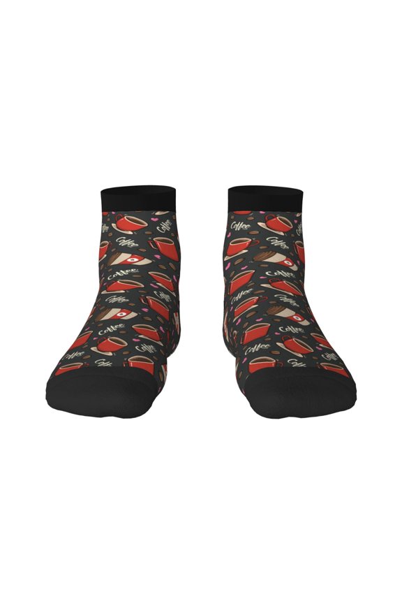 coffee mug cup Ankle Socks for Women Non Slip Socks No Show Socks Classic Low Cut Casual Socks Casual Socks