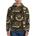 thumbnail image 1 of Naloa coffee shop house Men's Casual Hooded Collar Drawstring Hoodies Pullover Sweatshirts Casual Long Sleeve Shirts-Medium, 1 of 1