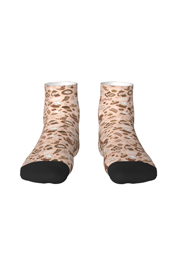 coffee tea pots Ankle Socks for Women Non Slip Socks No Show Socks Classic Low Cut Casual Socks Casual Socks