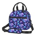 thumbnail image 1 of Naloa crystal Skull flower star Print Lunch Bag for Women & Men Insulated Lunch Box or Cooler Lunch Tote Bags for Work, Travel, Outdoor, 1 of 5