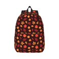 thumbnail image 1 of Naloa fall Maple leaf Canvas Backpack for Men Women Rucksack Casual Travel Daypack College Tote Satchel Bookbag for Teens-Medium, 1 of 7