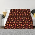 thumbnail image 1 of Naloa fall Maple leaf Flannel Fleece Throw Blanket for Bed Couch, Thick Blanket - All Seasons Suitable for Women, Men and Kids-40"x30", 1 of 6