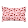 thumbnail image 1 of Naloa flowers and ladybugs Pillowcase, Cool Pillowcase, Lightweight, Breathable, Skin Friendly Pillowcase, Hidden Zipper (No pillow core)-16"x24", 1 of 6