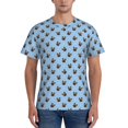 thumbnail image 1 of Naloa french Bulldog Face Men's T-Shirt Sport T-shirt Men's Basic Tee Casual Men's Shirt, Round Neck, Short Sleeves - Small, 1 of 5