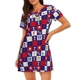 thumbnail image 1 of Naloa golf Print Women Nightgowns,Womens Loungewear,Short Sleeve Sleepwear,Comfy Ladies Nightdress, 1 of 6