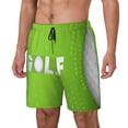 thumbnail image 1 of Naloa golf ball Print Men Swim Trunks with Compression Liner ,Board Shorts,Men's Swim Shorts with Drawstring and Elastic Waistband-XX-Large, 1 of 6