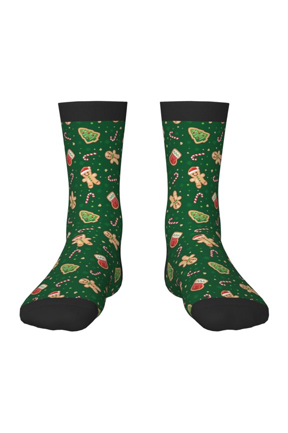 green Christmas Element Kids Socks Unisex Kids and Toddlers' Crew Socks, ,1 Pairs
