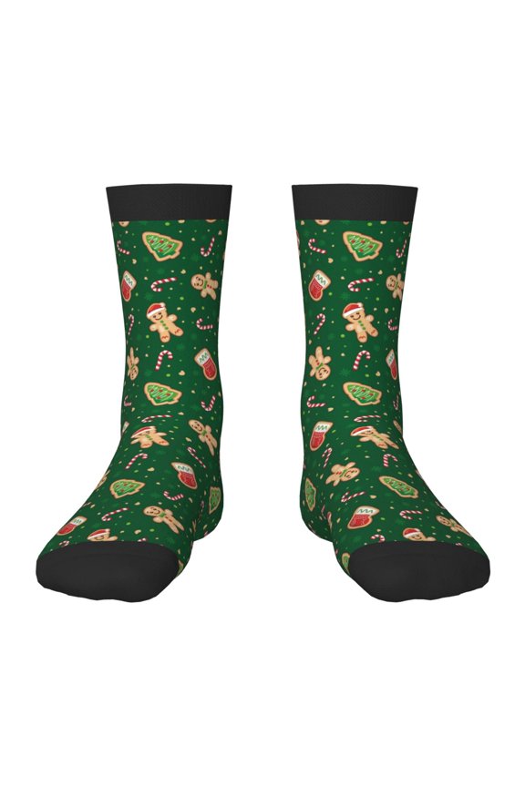 Naloa green Christmas Element Kids Socks Unisex Kids and Toddlers' Crew Socks, ,1 Pairs