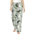 thumbnail image 1 of Naloa green plaid Moose tree Pajamas Pants for Women, Lounge for Women,Women’s Pajama Lounge Pants-X-Large, 1 of 6