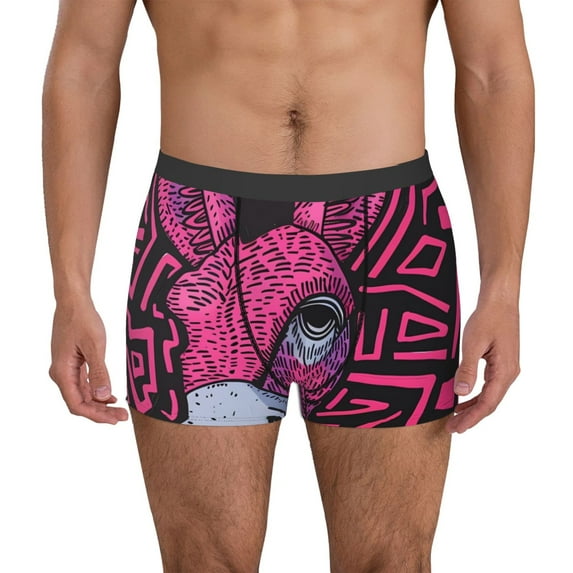 Naloa ink Donkey Pop Art Mens Underwear - Boxers for Men, Mens Boxer Briefs, Classic Briefs for Men-Small