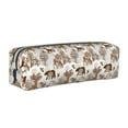 thumbnail image 1 of Naloa leaf Moose fox owls tree Leather Pencil Case, Makeup Pouch, Zipper Pouch for Daily Essentials, Storage Organizer, Cosmetics and Stationary Bag, 1 of 7