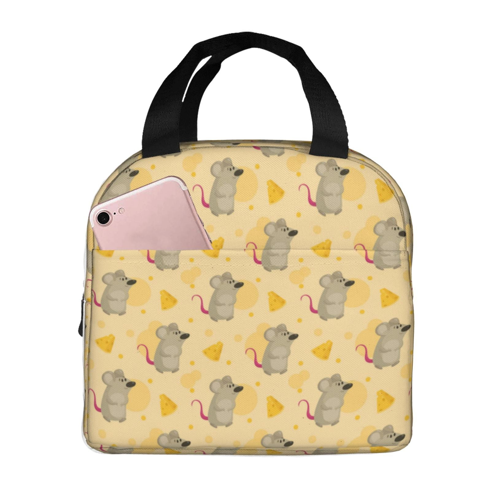 Naloa mouse and cheese Print Lunch Box for Women Men,Insulated Lunch ...
