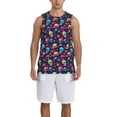 thumbnail image 1 of Naloa mushroom Skull star Basketball Jersey Reversible Men's Mesh Athletic Sports Shirts Training Practice S-4XLLarge, 1 of 6