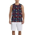 thumbnail image 1 of Naloa mushroom colorful Skull Basketball Jersey Reversible Men's Mesh Athletic Sports Shirts Training Practice S-4XLLarge, 1 of 6