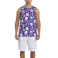 thumbnail image 1 of Naloa mushroom rainbow Skull cartoon Basketball Jersey Reversible Men's Mesh Athletic Sports Shirts Training Practice S-4XLXX-Large, 1 of 6