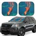 thumbnail image 1 of Naloa octopus swimming Print 2-Piece Windshield Sunshade,Foldable Car Front Window Sun Shades,for Most Sedans SUV Truck-Large, 1 of 6