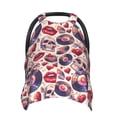 thumbnail image 1 of Naloa record rock Skull lips Baby Car Seat Cover, Breathable Baby Carrier Cover, Multiuse Baby Carrier Cover & Nursing Breastfeeding Cover, 1 of 5