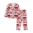 thumbnail image 1 of Naloa red plaid Moose Bunny bear Pajamas for Women Set, Womens Pajama Sets, Lounge Sets for Women, 2pjs for Women-, 1 of 7