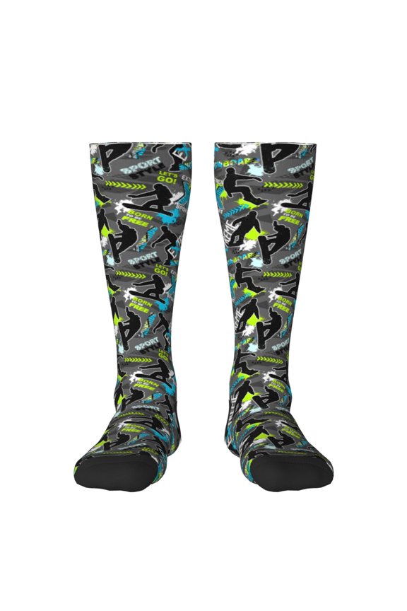 sport sonw board Knee Socks, High Socks Long Stretchy Sock Women Knee High Stocking, Long Socks for Women