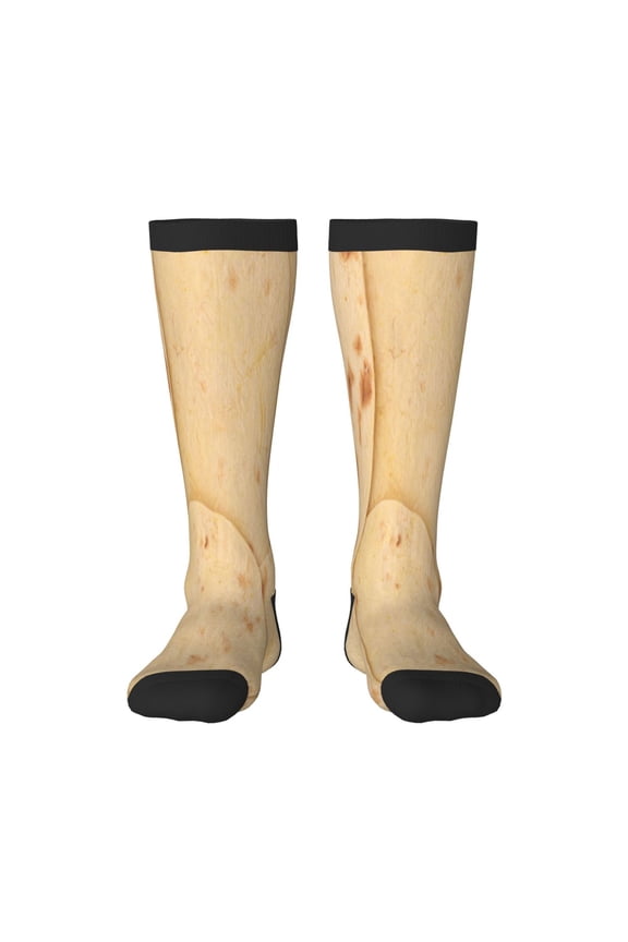taco tortilla Knee Socks, High Socks Long Stretchy Sock Women Knee High Stocking, Long Socks for Women