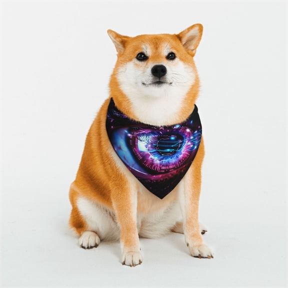Naloa v Dog Bandana Large and Small-Dog Scarf Bib Handkerchief Accessories for Dogs and Cats(S-L)-Medium