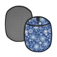 thumbnail image 1 of Naloa whiet Snowflake blue background Silicone Pot Holders, Oven Mitts Heat Resistant Hot Pads, Non Slip Pot Holder for Kitchen Baking and Cooking 9.4 x 7.5 Inches, 1 of 7