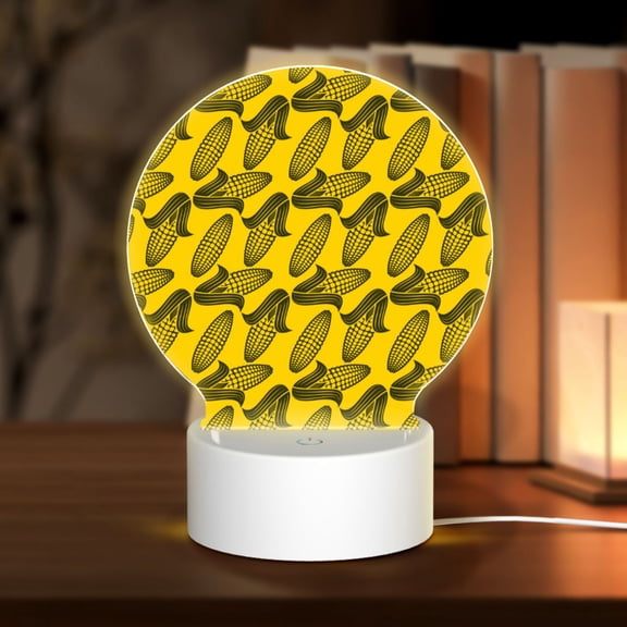 Naloa yellow Corn Acrylic LED Night Light Custom LED Lights Personalized Nightlight Customized Gifts for Family Couples Friends