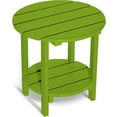 thumbnail image 1 of Nalone 2-Layer Outdoor Side Table, HDPE Weather-Resistant Adirondack Coffee Side Patio End Table for Living Room Bedroom, Outdoor Side Table Outside, Lime, 1 of 7