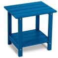 thumbnail image 1 of Nalone 2-Tier Outdoor Side Table, HDPE All Weather Outdoor Coffee Table Adirondack Patio End Table, Outside Deck Table for Indoor Living Room Bedroom Porch Backyard, Navy Blue, 1 of 7