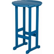Nalone 40 Outdoor Bar Table, All Weather HDPE Bar Height Patio Table Counter Round Patio Cocktail Bar Table, Tall Bistro Table Pub Table for Deck, Porch, Backyard, Garden Naby Blue