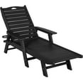 thumbnail image 1 of Nalone Chaise Lounge Outdoor 5-Position Adjustable Backrest, HDPE Lounge Chair for Outside for Patio Poolside Deck Beach Backyard Navy Black, 1 of 4