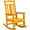 thumbnail image 1 of Nalone Outdoor Rocking Chair, HDPE Material Oversized Patio All Weather for Porch and Garden Lawn(Orange), 1 of 6
