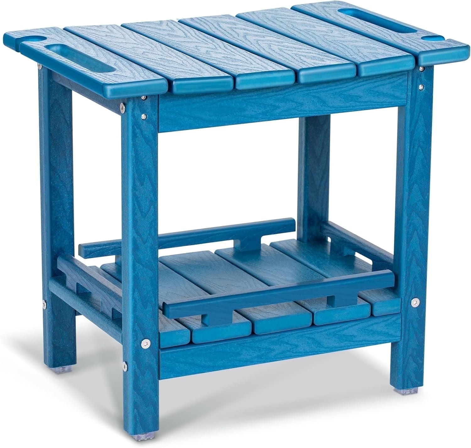 Nalone HDPE Shower Bench, 18.5x12.6x17.1 Inches, Navy Blue, Non-Slip ...