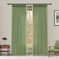 thumbnail image 1 of Nalqet 40*84 inch 2 Panels Pinch Pleated Linen Curtains for Home, Blackout Heat Blocking Window Curtains for Bedroom,Living room,Office,Sage Green, 1 of 9