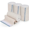 Naltars 4 Pack Cotton Elastic Bandage Ace Wrap with Velcro 4 inch x