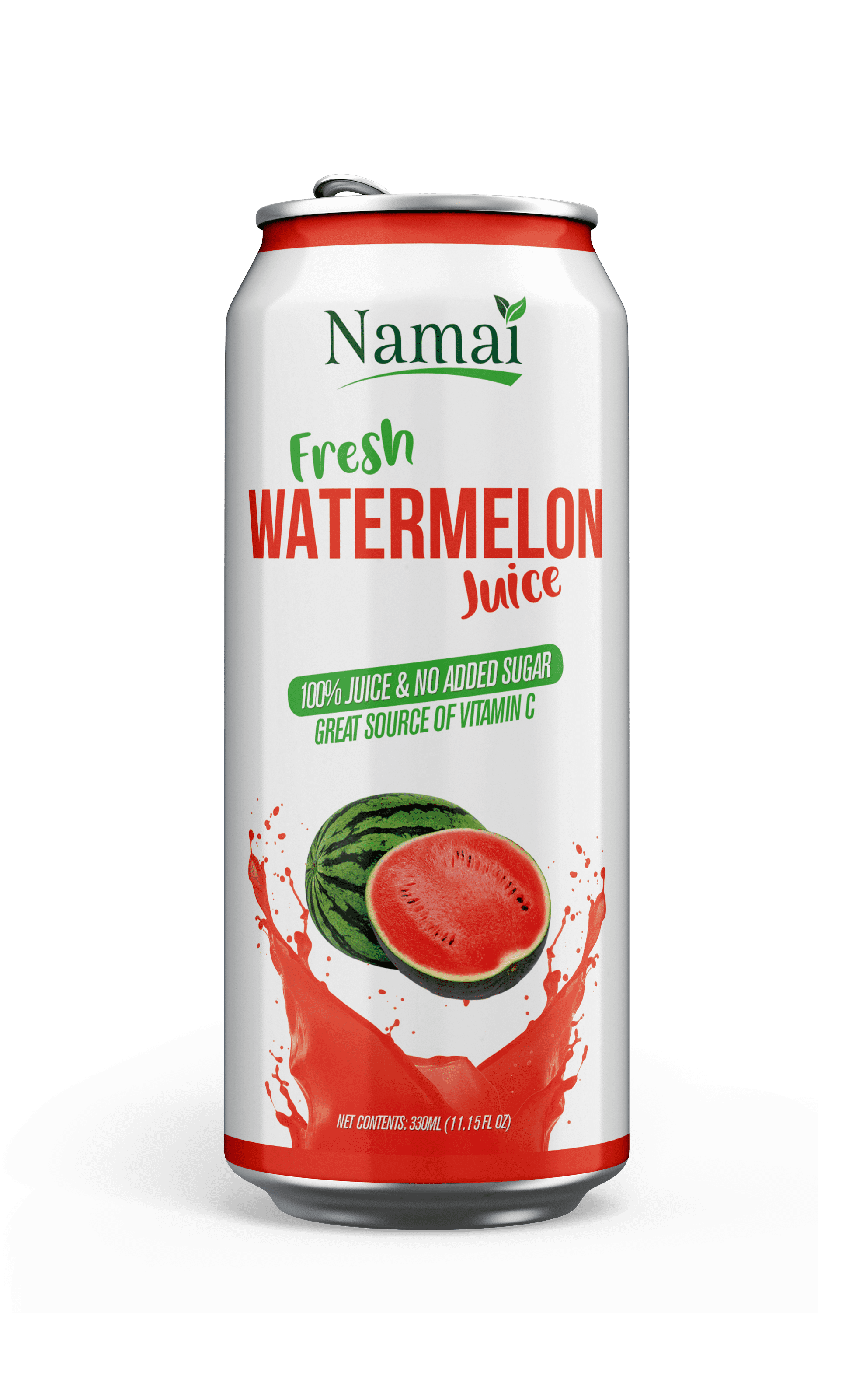 Namai Pure Watermelon Juice, All Natural, 10.8 fl oz Can, 24 Count