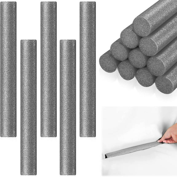 Namalu 12 Pieces Sofa Slipcover Tuck Grips Stretch Non Slip Foam Stick Couch Slipcovers Stretch Stick Thicker Cushion Grip for Sofa Essential Tuck Grips for Furniture Protector(Grey)