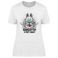 thumbnail image 1 of Namast'ay 4 Feet Away T-Shirt Women -Image by Shutterstock, Female Large, 1 of 2