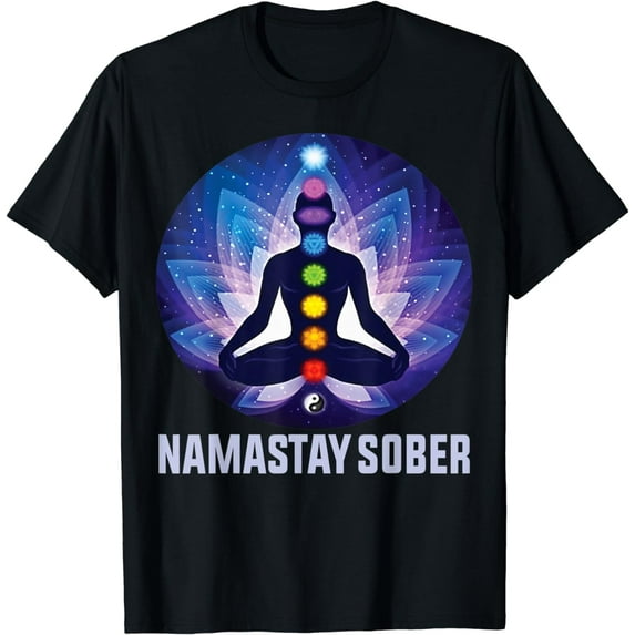 Namastay Sober Recovery Support Sobriety NA AA T-Shirt
